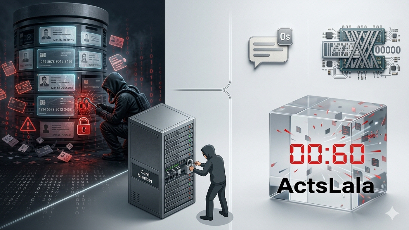 Identity protected even if a server is breached — ActsLala privacy-oriented architecture